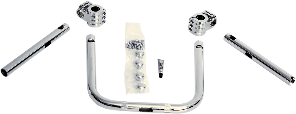 KLOCK WERKS Handlebar - Klip Hanger - 10" - Chrome/Chrome KWH-04-0344 - Team Dream Rides