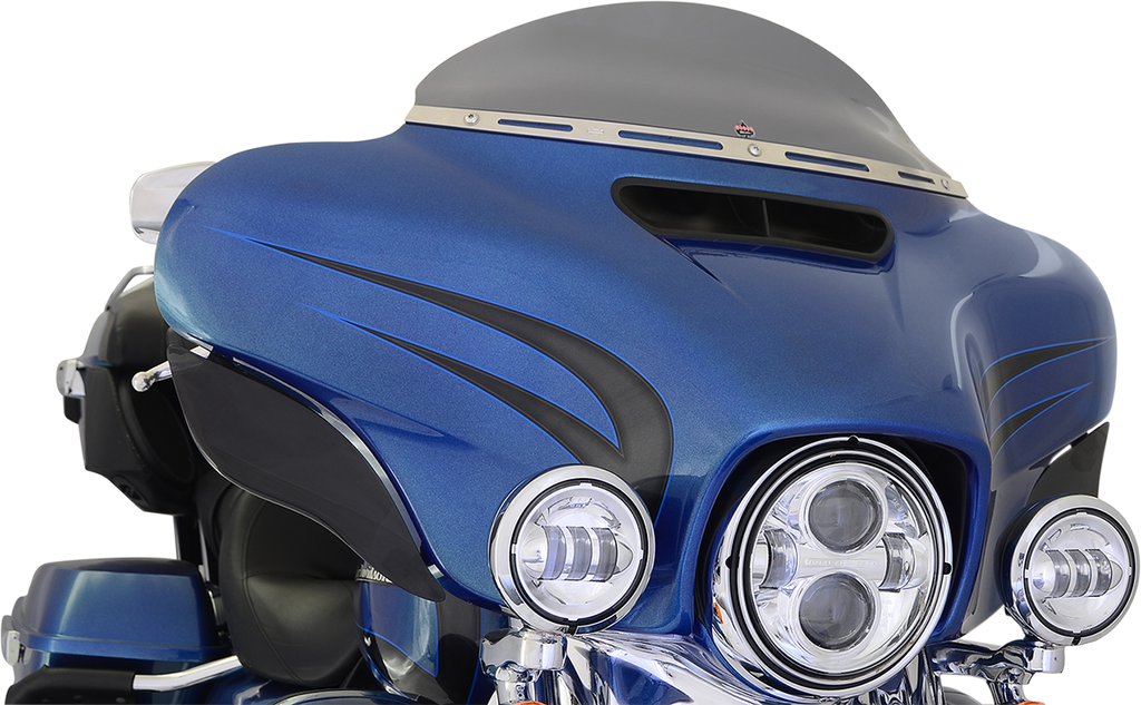 KLOCK WERKS Flare Windshield for 2014–2025 Harley-Davidson FLH, Dark Smoke, KWW-01-0389