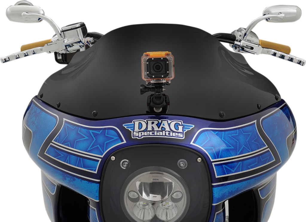 Klock Werks Flare Windshield for 1985-1992 FXRP, Black, Part KWW-02-0501