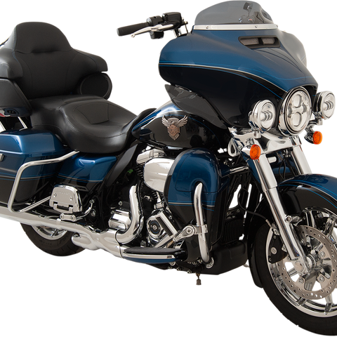 Klock Werks Flare Windshield 4-Inch Dark Smoke for 2014-2025 FLH, KWW-01-0405