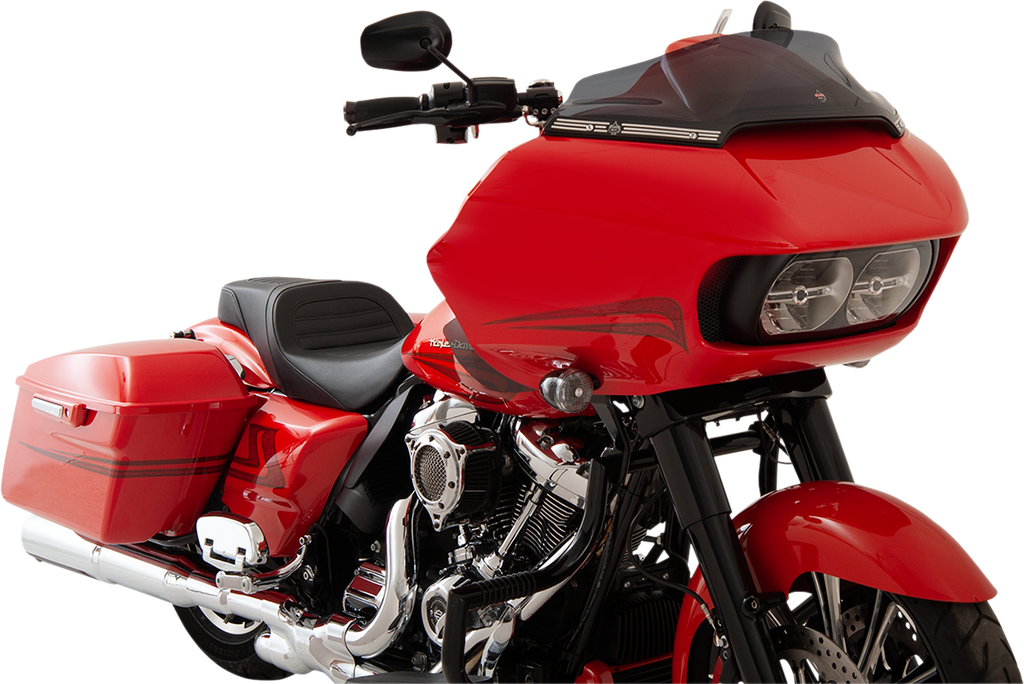 KLOCK WERKS Sport Flare® Windshield for 2015-2025 FLTR Motorcycles, Dark Smoke, KWW-01-0402
