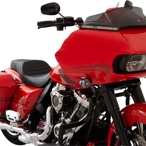 KLOCK WERKS Sport Flare® Windshield for 2015-2025 FLTR Motorcycles, Dark Smoke, KWW-01-0402