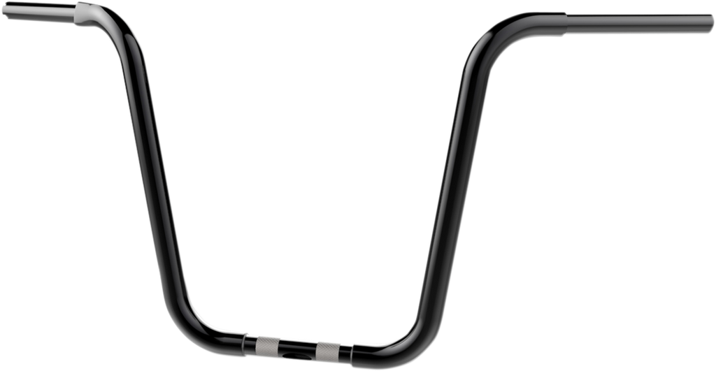 KHROME WERKS 1-1/4 inch Bobber Ape Hanger Handlebar - 16 inch Black (Part No. 300878)