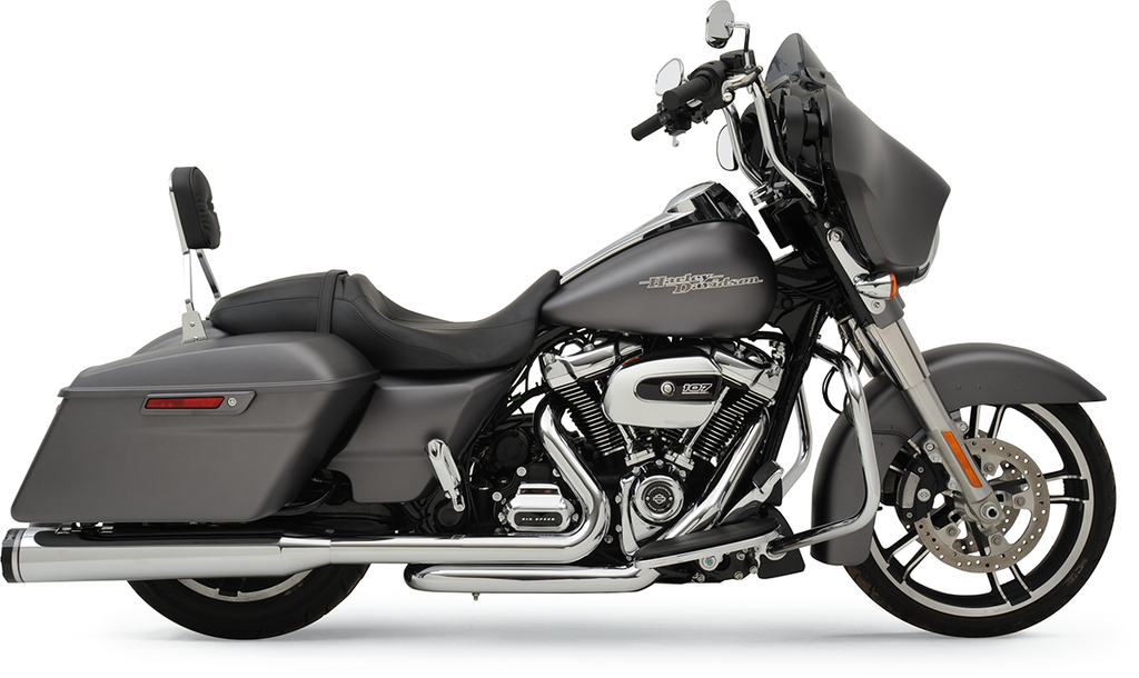 KHROME WERKS 200400A 2-into-2 Dominator Exhaust System with 4-1/2 inch Mufflers for Harley FL Models