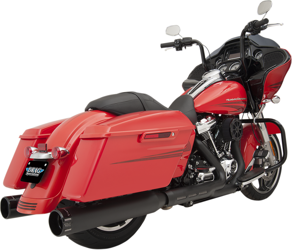Khrome Werks 4-1/2" HP-Plus® Slip-On Mufflers – Black with Klassic for Touring Models 202825
