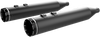 Khrome Werks 4-1/2 inch HP-Plus Slip-On Mufflers with Black Finish and Tracer Tip - Part 202840