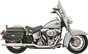 BASSANI XHAUST Power Curve True-Dual Crossover Header Pipes for '07-'17 Softail - Part SFT-212