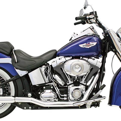 BASSANI XHAUST Power Curve True-Dual Crossover Header Pipes for 1986-2006 Softail models, Part SFT-211