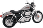 BASSANI XHAUST Radial Sweepers Exhaust System for Harley Davidson XL '07-'13 - Chrome, Part XL4-FF12CL