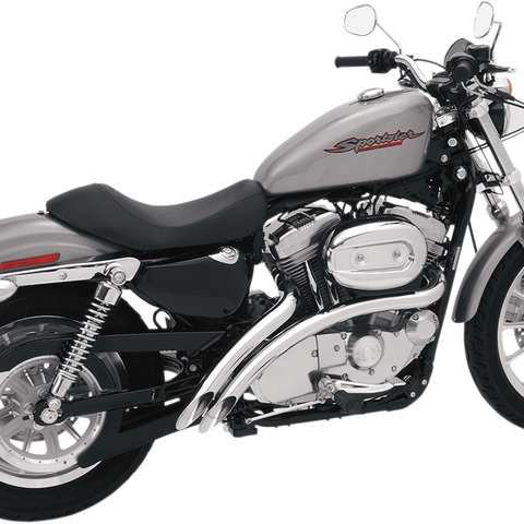 BASSANI XHAUST Radial Sweepers Exhaust System for Harley Davidson XL '07-'13 - Chrome, Part XL4-FF12CL