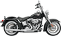 BASSANI XHAUST 2:1 Chrome Long Exhaust System for Harley Softail 12111J