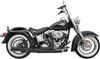 Bassani Xhaust 12121J 2:1 Long Black Exhaust for Softail Motorcycle
