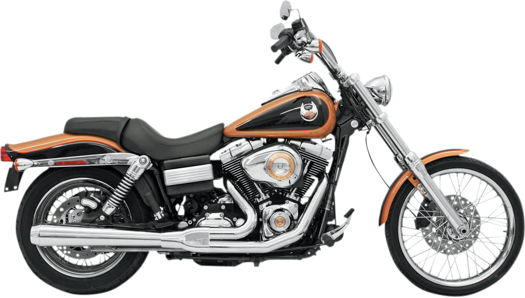 BASSANI XHAUST Road Rage Exhaust Chrome for 2006-2017 FXD Models (Part #13111J)