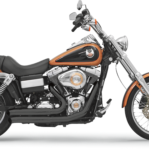 BASSANI XHAUST FireSweep Exhaust System for FXD 13123D, Black Finish
