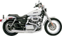 BASSANI XHAUST Road Rage Exhaust for Harley-Davidson XL 1986-2003, Part Number 14212J, Chrome Finish