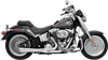 BASSANI XHAUST 2:1 Chrome Short Exhaust System for Softail - Part #12112J