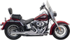 BASSANI XHAUST Mega Power Exhaust Chrome Short for FXS/FLS 1S12R