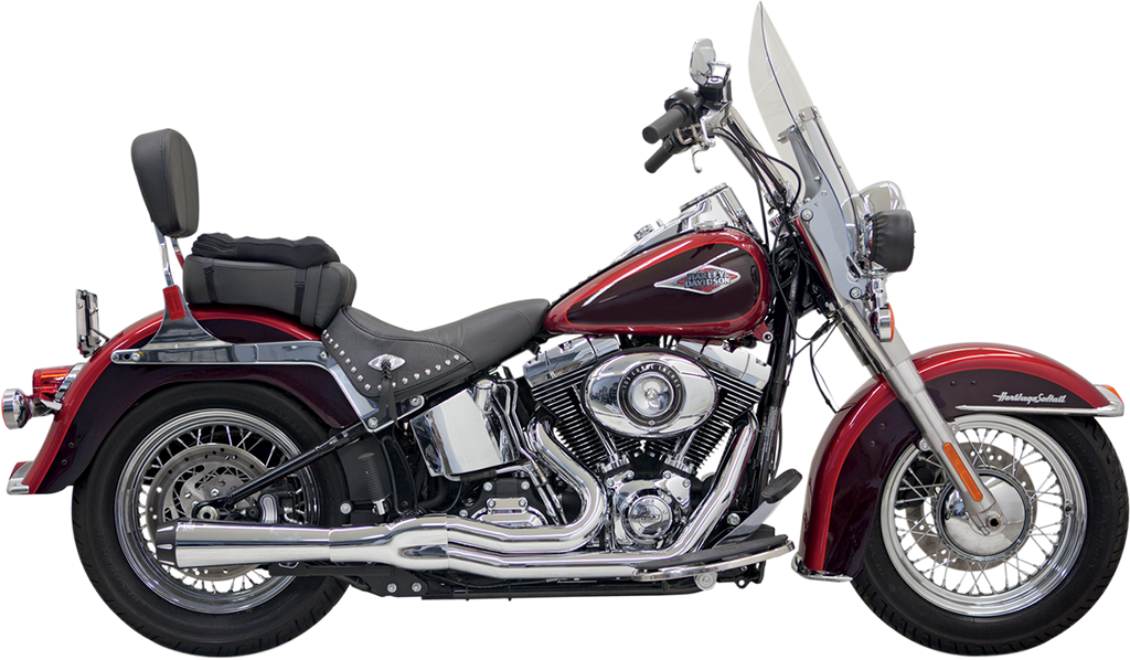 BASSANI XHAUST Mega Power Exhaust Chrome Short for FXS/FLS 1S12R