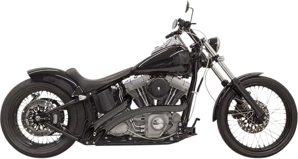 Bassani Xhaust 1SD1FB Radial Sweepers Black Stepped Exhaust System