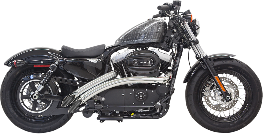 BASSANI XHAUST Radial Sweepers Exhaust System for Harley XL 1X2FC in Chrome