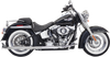 BASSANI XHAUST True Duals Exhaust System with Fishtail Mufflers for Softail 1S46E-30