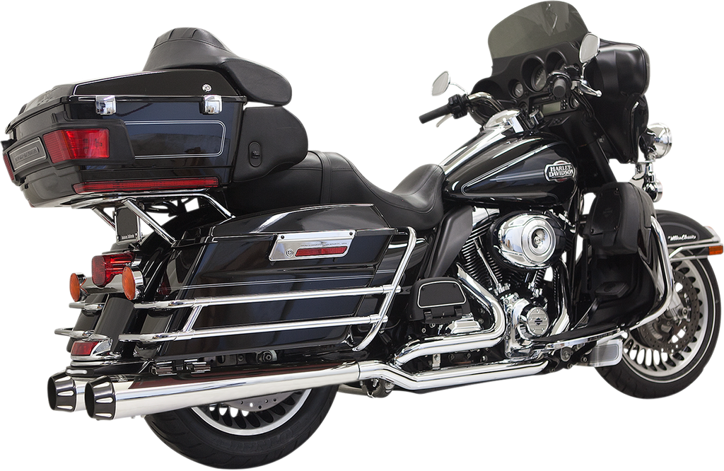Bassani Xhaust Down Under Exhaust System for Harley-Davidson – Chrome Megaphone 1F66R