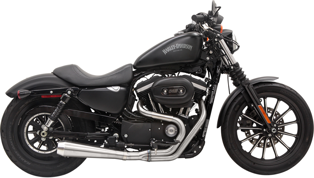 BASSANI XHAUST Road Rage 3 Exhaust for Harley-Davidson 1986-2003 XL - Stainless Steel, Part 1X42SS