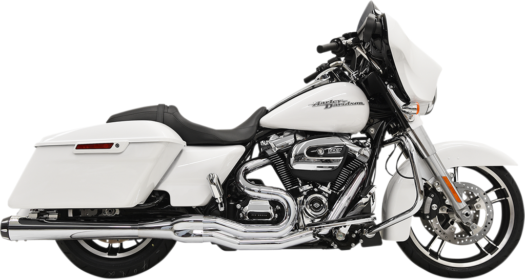BASSANI XHAUST B4 2:1 Chrome Megaphone Exhaust with Heatshields – Part Number 1F51R