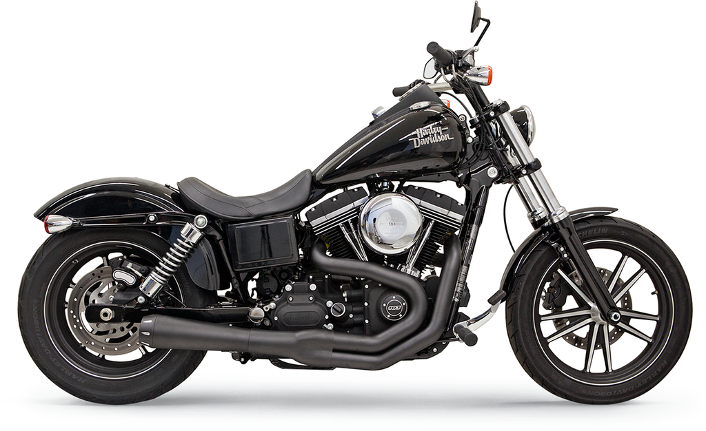 BASSANI XHAUST Mega Power Exhaust - Black for FXD/FXDWG with Mid/Forward Controls (Part No. 1D32RB)