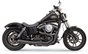 BASSANI XHAUST Mega Power Exhaust - Black for FXD/FXDWG with Mid/Forward Controls (Part No. 1D32RB)