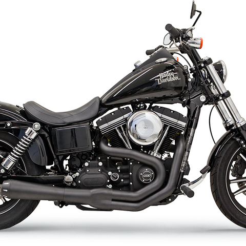 BASSANI XHAUST Mega Power Exhaust - Black for FXD/FXDWG with Mid/Forward Controls (Part No. 1D32RB)