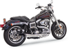 BASSANI XHAUST Mega Power Exhaust for FXD/FXDWG with Mid/Forward Controls - Chrome (Part #1D32R)
