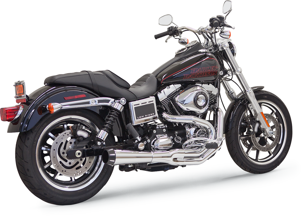 BASSANI XHAUST Mega Power Exhaust for FXD/FXDWG with Mid/Forward Controls - Chrome (Part #1D32R)