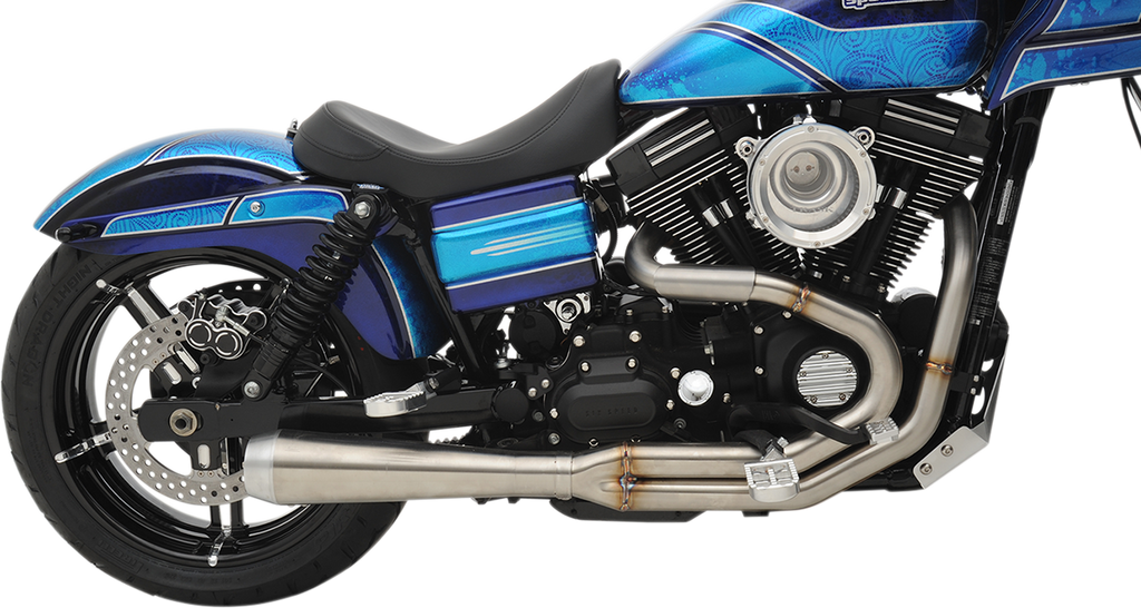 BASSANI XHAUST Road Rage 3 Exhaust for Harley-Davidson Dyna '91-'17, Stainless Steel Model 1D1SS