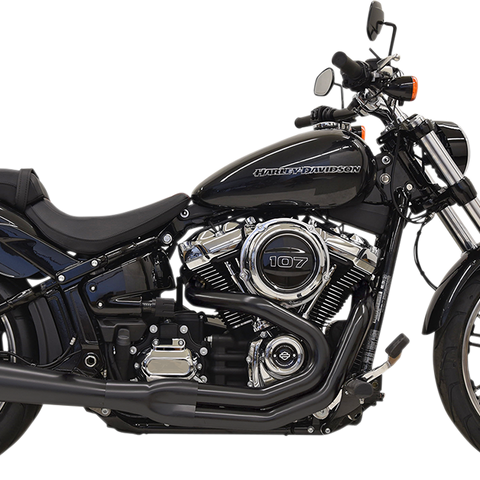 BASSANI XHAUST 2:1 Exhaust System for Motorcycles - Black 1S62RB