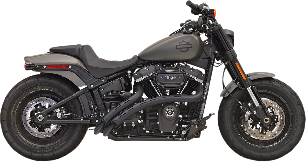 BASSANI XHAUST Sweeper Exhaust System Black/Black 1S22FB for Optimal Performance