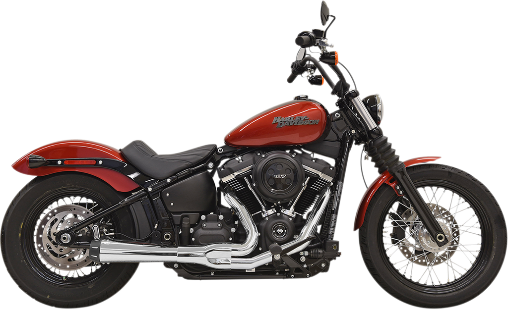 BASSANI XHAUST 2-into-1 Road Rage Exhaust System with Chrome Finish - Part Number 1S72R