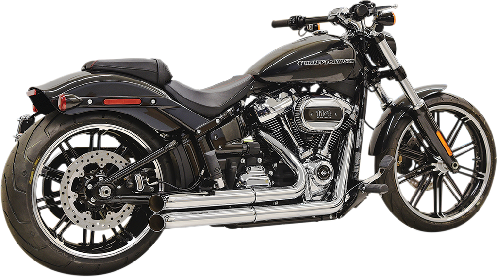 Bassani Xhaust Pro Street Chrome Exhaust for Harley-Davidson Softail, Part 1S34D