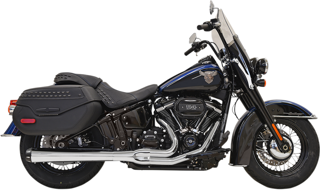 BASSANI XHAUST 1S91R Road Rage 2-Into-1 Exhaust System with Chrome Finish