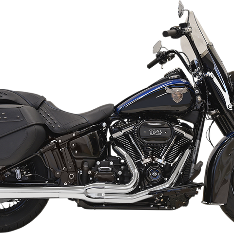 BASSANI XHAUST 1S91R Road Rage 2-Into-1 Exhaust System with Chrome Finish