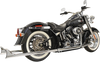Bassani Xhaust True Duals Exhaust System with Fishtail Mufflers for Softail – 39 Inch, Model 1S26E-39