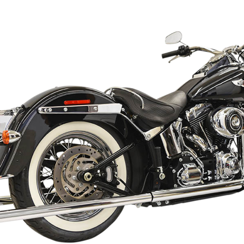 Bassani Xhaust True Duals Exhaust System with Fishtail Mufflers for Softail – 39 Inch, Model 1S26E-39