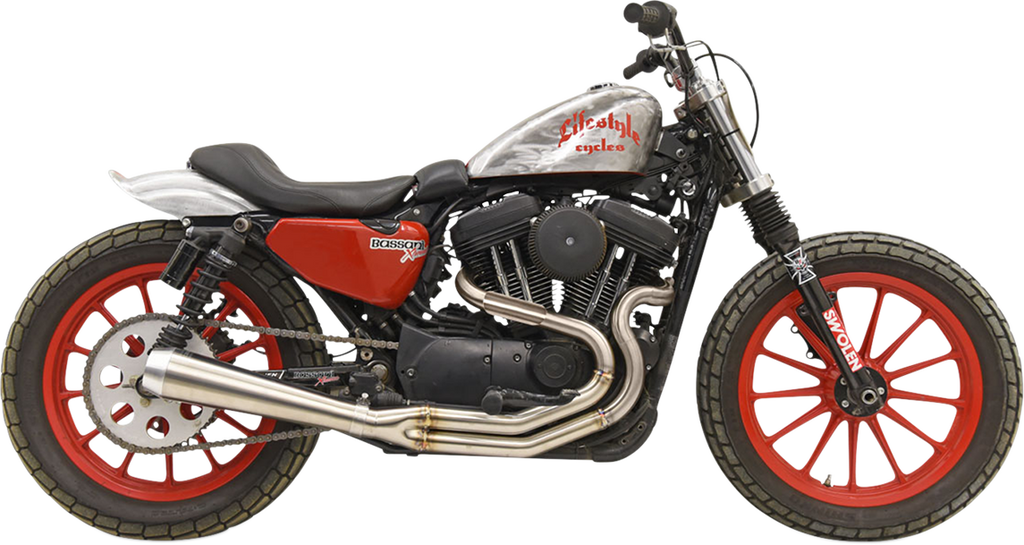 BASSANI XHAUST Road Rage 3 High Output Exhaust 1X62SS for Harley Sportster 1200 and Up