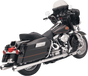 BASSANI XHAUST Megaphone Mufflers for Chrysler and Polaris - Tapered Design with Standard Baffle, Part Number FLH-517