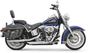 BASSANI XHAUST 3-inch Chrome Slash-Cut Mufflers for Harley Softail 2007-2017 (Part #12117B)