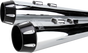 BASSANI XHAUST Megaphone Mufflers FLH-517RL for Harley Davidson - Chrome and Black Finish