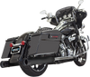 Bassani Exhaust DNT Straight Can Mufflers for Harley-Davidson FL 1995-2016 – Black, Part Number 1F7DNT5B