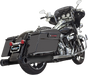 Bassani Exhaust DNT Straight Can Mufflers for Harley-Davidson FL 1995-2016 – Black, Part Number 1F7DNT5B