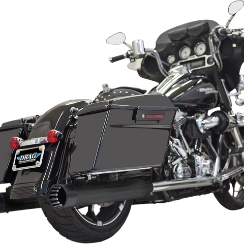 Bassani Exhaust DNT Straight Can Mufflers for Harley-Davidson FL 1995-2016 – Black, Part Number 1F7DNT5B