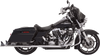 BASSANI XHAUST Fishtail Mufflers Chrome 33" for '95-'16 Touring Models - Part 1F17E33